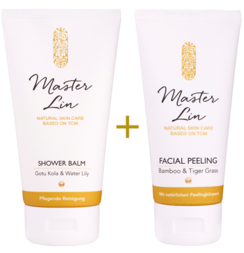 Shower Balm + Facial Peeling von Master Lin
